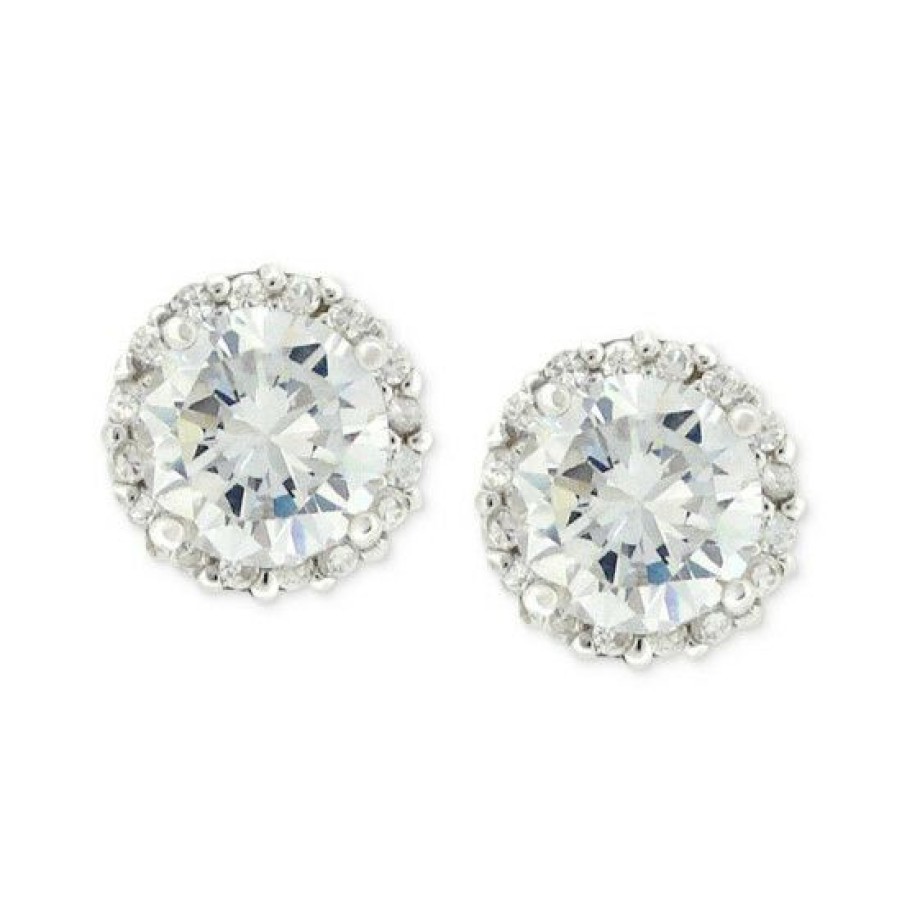 Jewelry & Watches * | New Giani Bernini Pave Cubic Zirconia Stud Earrings (1-3/4 Ct. T.W.) In Sterling Silver, Created For Macy'S