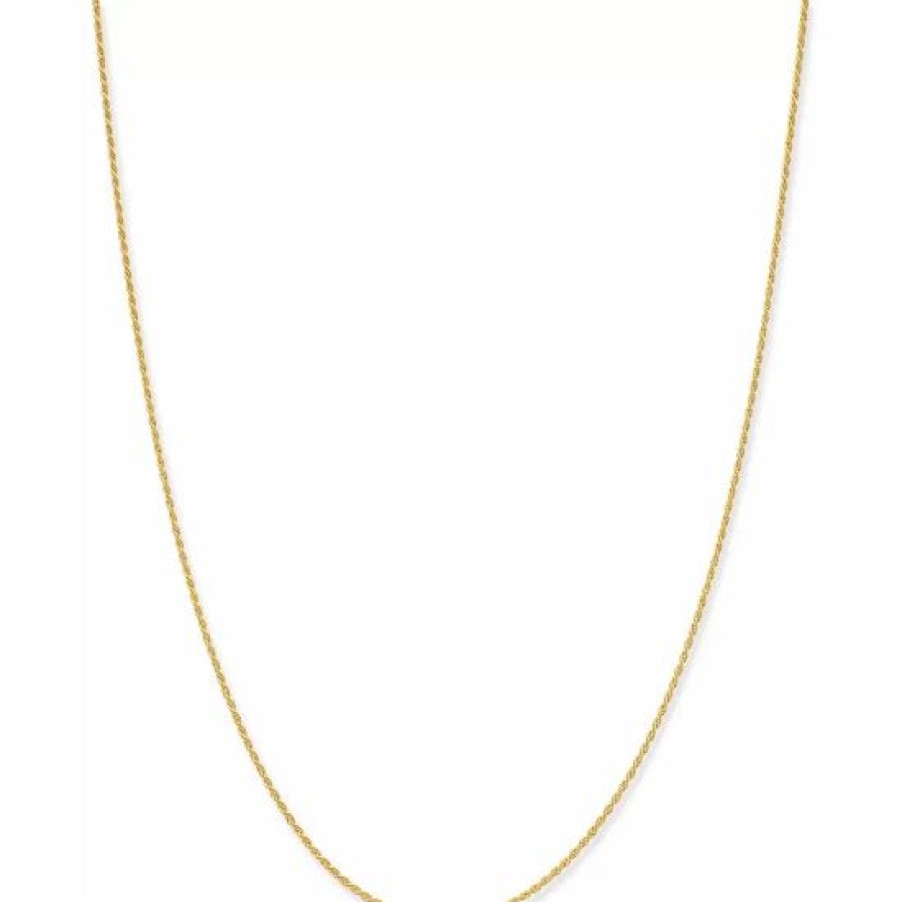 Jewelry & Watches * | Cheapest Giani Bernini Thin Rope Chain 16 Necklace (1.5Mm) In 18K Gold-Plate Over Sterling Silver, Created For Macy'S (Also In Sterling Silver) Gold Over Silver