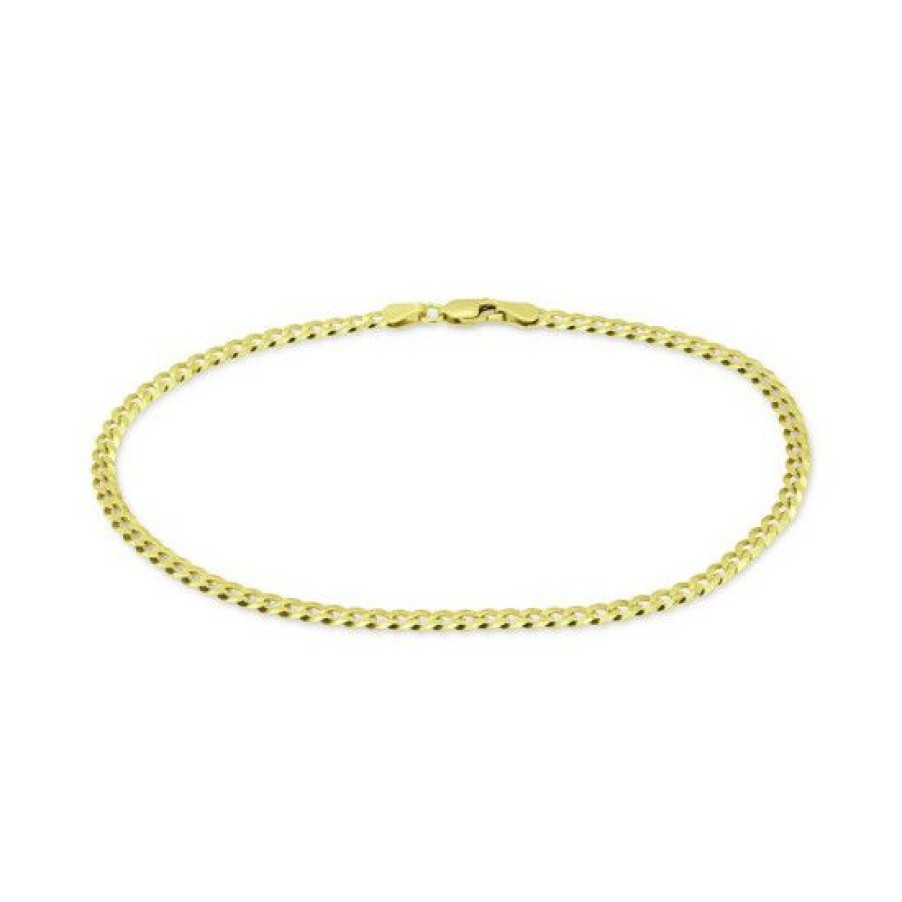 Jewelry & Watches * | Best Reviews Of Giani Bernini Curb Link Ankle Bracelet, Created For Macy'S