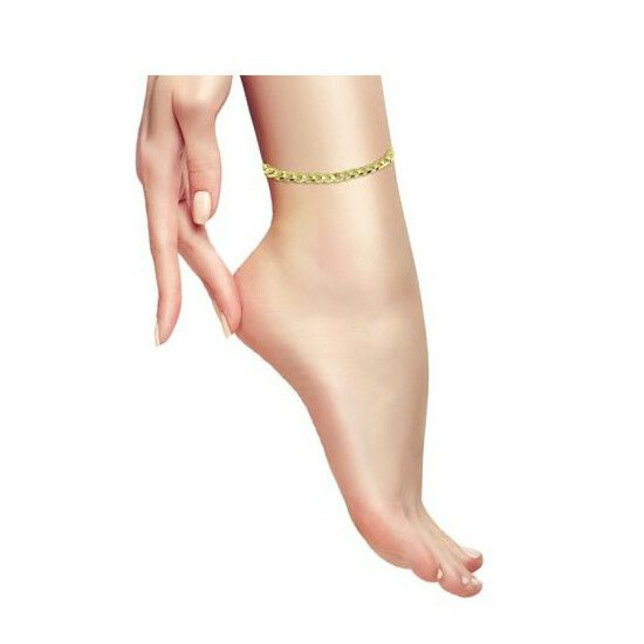 Jewelry & Watches * | Best Reviews Of Giani Bernini Curb Link Ankle Bracelet, Created For Macy'S