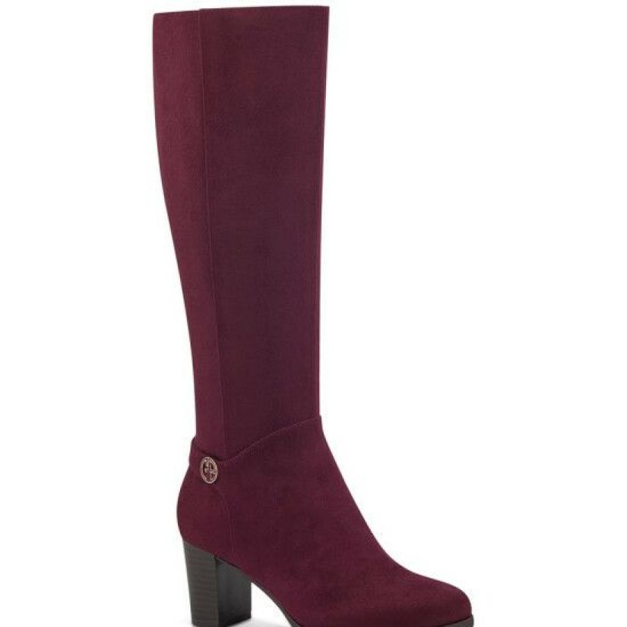 Shoes * | Cheap Giani Bernini Adonnys Memory-Foam Dress Boots, Created For Macy'S Wine