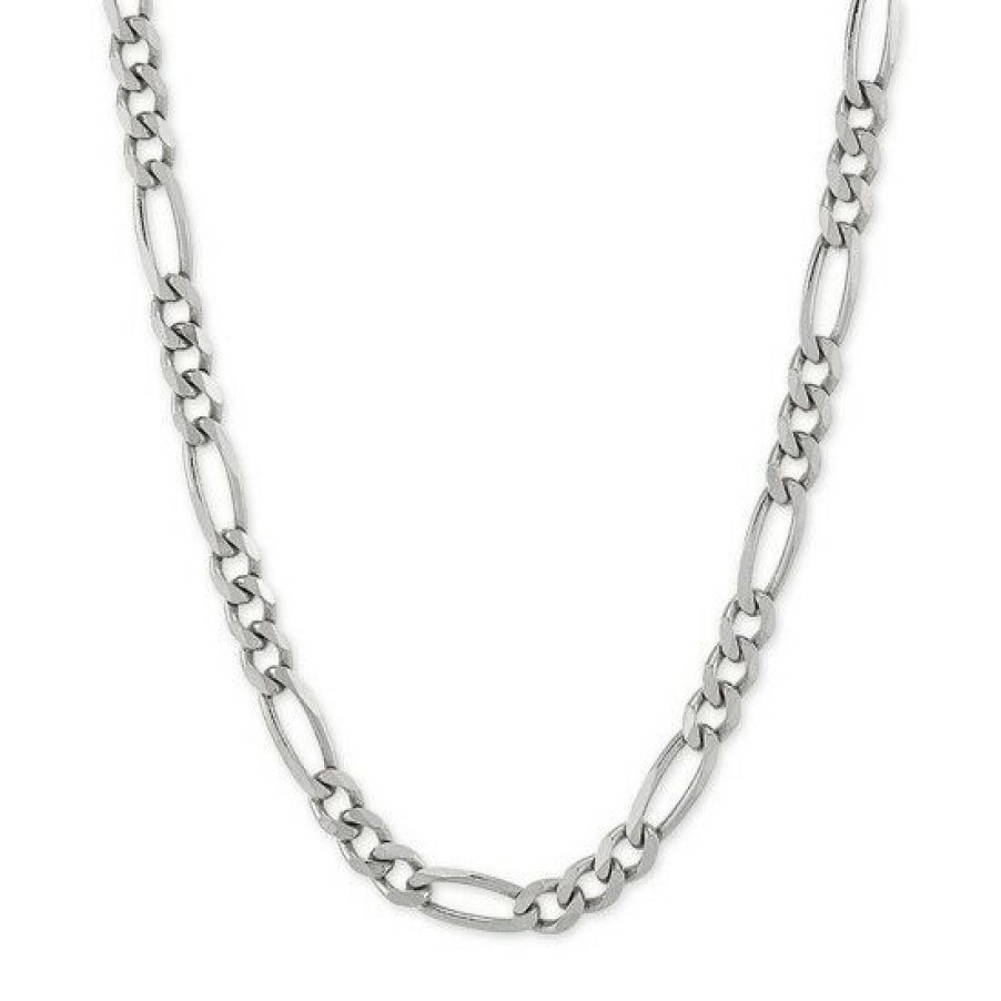 Jewelry & Watches * | Discount Giani Bernini Figaro Link 18 Chain Necklace In Sterling Silver