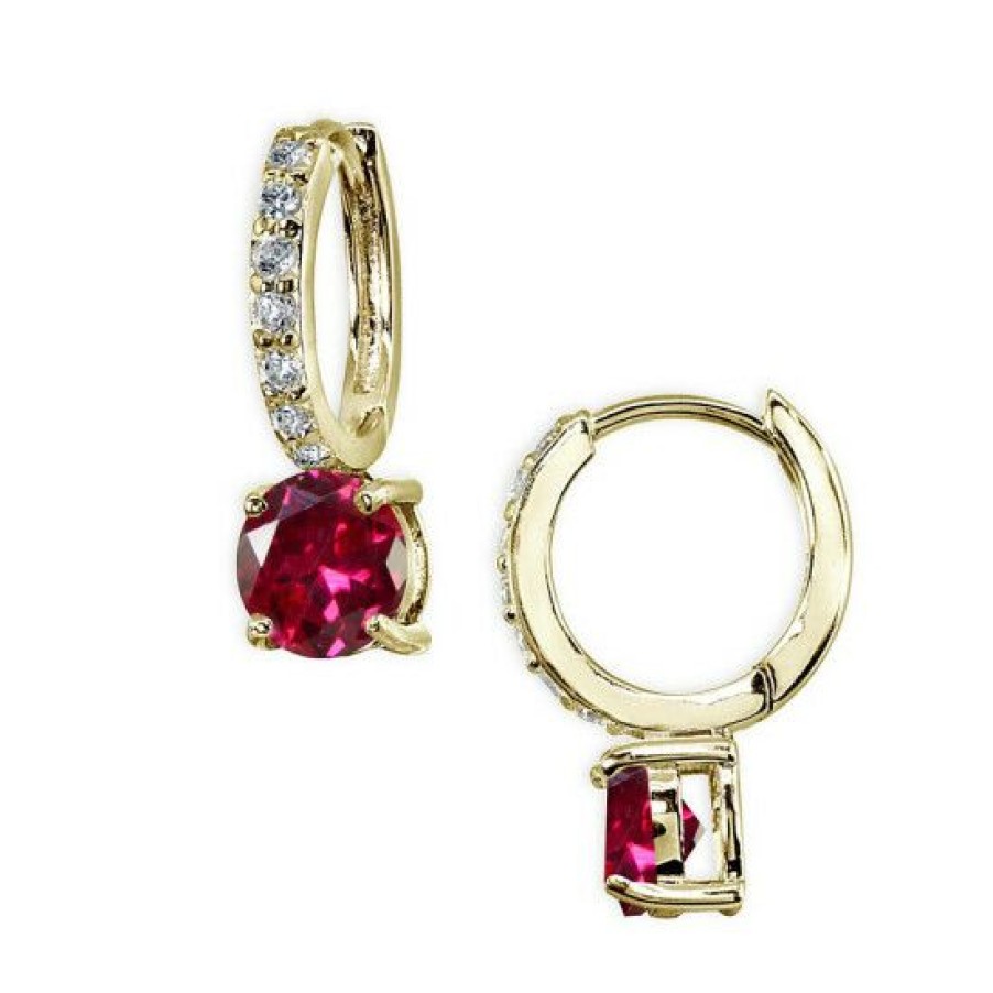 Jewelry & Watches * | Brand New Giani Bernini Colo Cubic Zirconia Huggie Hoop Earrings In 18K Gold Plated Sterling Silver