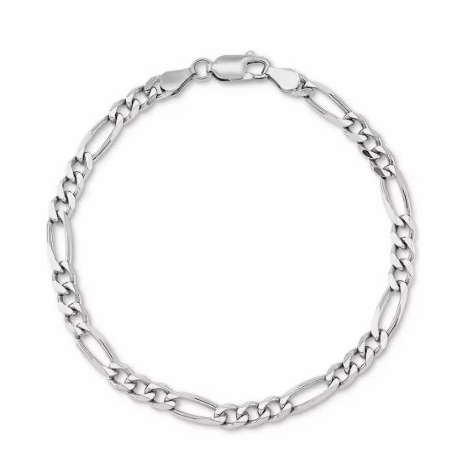 Jewelry & Watches * | Cheap Giani Bernini Figaro Link Chain Bracelet In Sterling , Created For Macy'S Silver