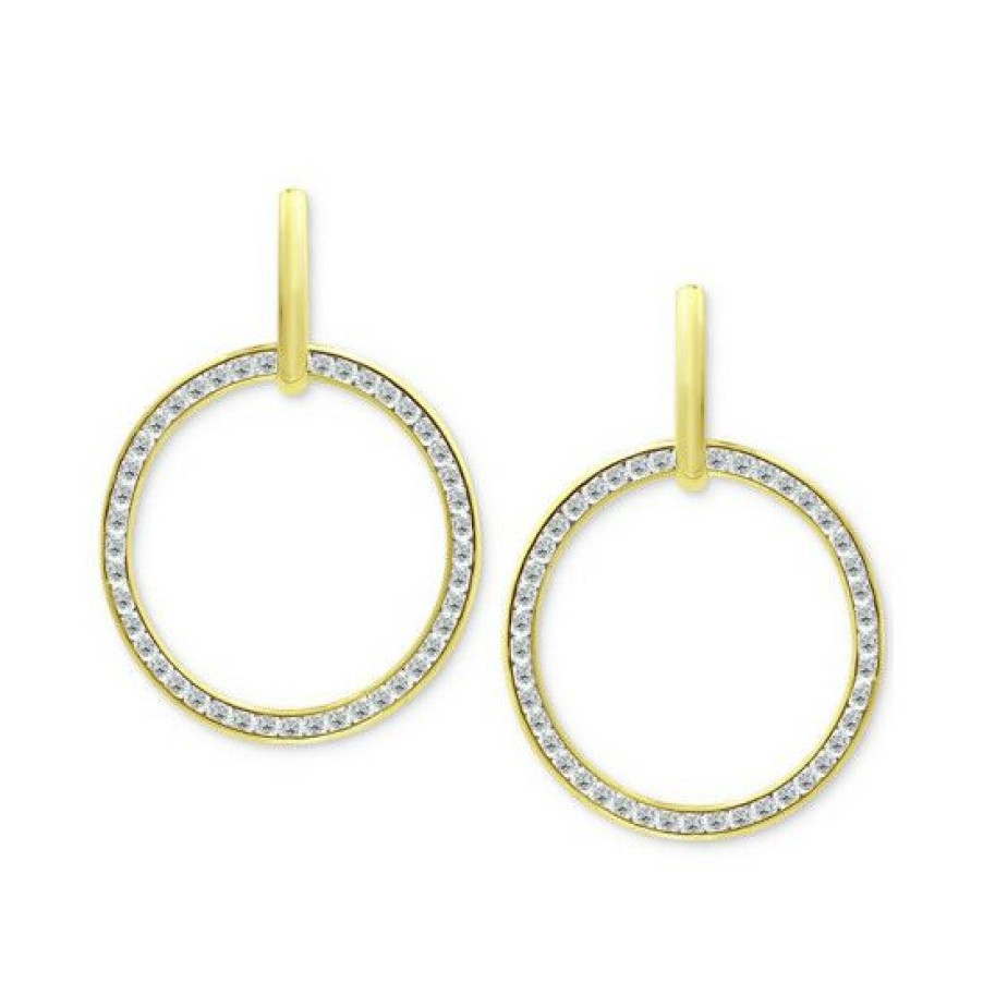 Jewelry & Watches * | Cheap Giani Bernini Cubic Zirconia Circle Drop Earrings, Created For Macy'S