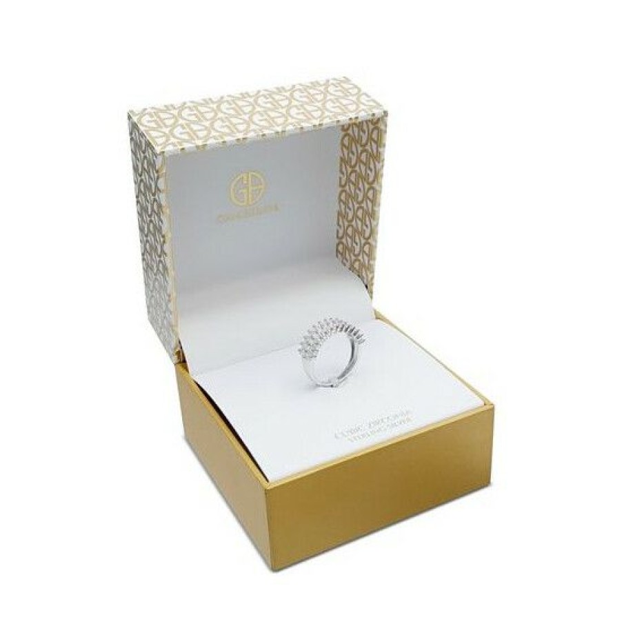 Jewelry & Watches * | Best Deal Giani Bernini Cubic Zirconia Baguette Statement Ring In Sterling Silver, Created For Macy'S White