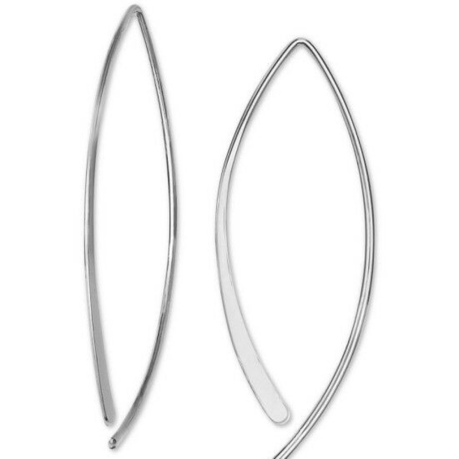 Jewelry & Watches * | New Giani Bernini Threader Earrings In Sterling , Created For Macy'S Silver