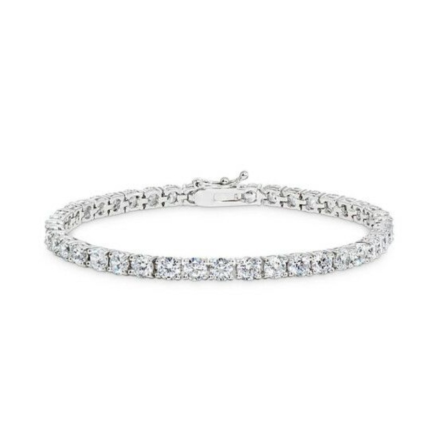 Jewelry & Watches * | Hot Sale Giani Bernini Cubic Zirconia Tennis Bracelet In , Created For Macy'S Sterling Silver