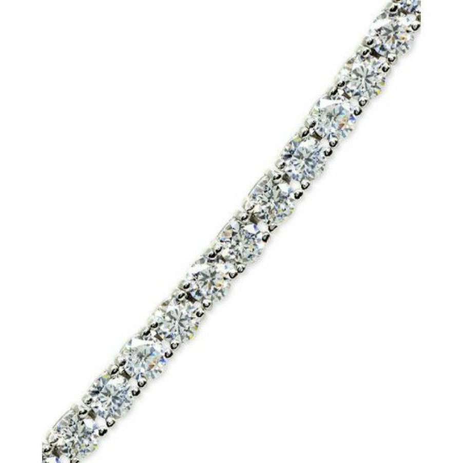 Jewelry & Watches * | Hot Sale Giani Bernini Cubic Zirconia Tennis Bracelet In , Created For Macy'S Sterling Silver