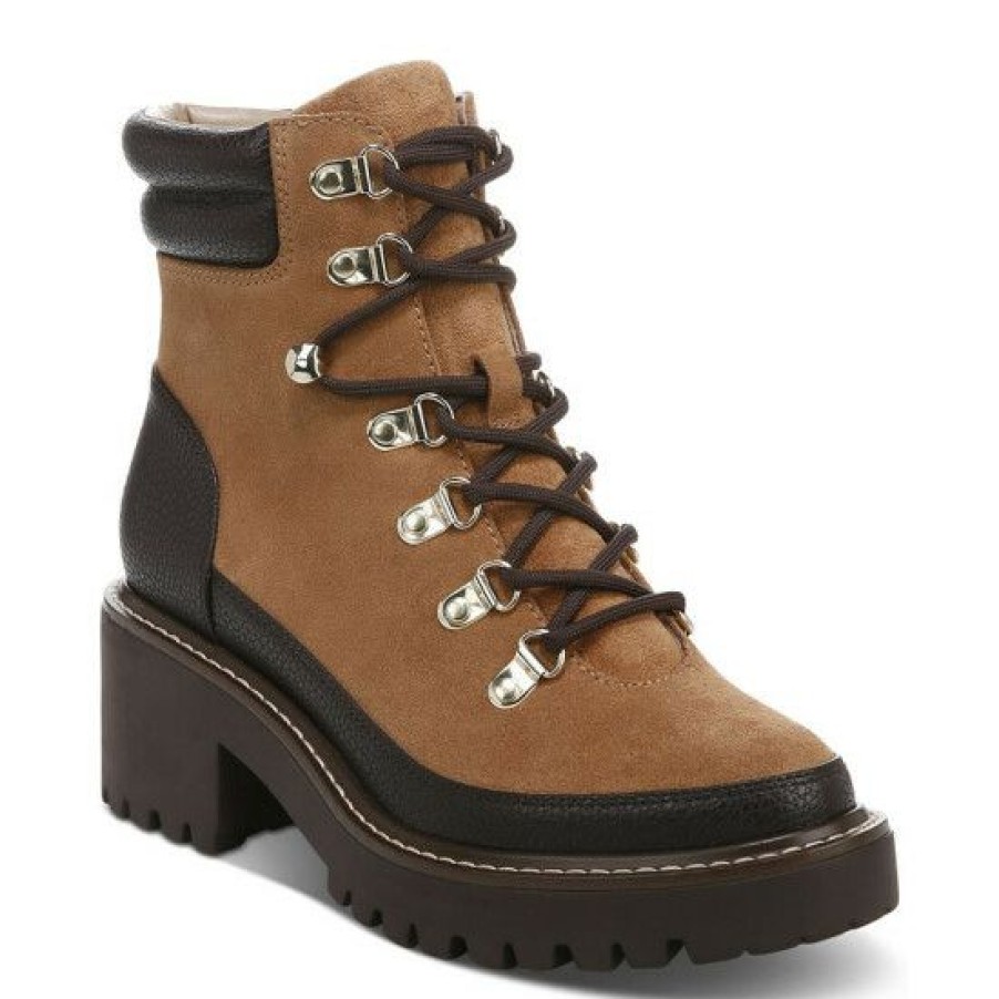 Shoes * | Discount Giani Bernini Maddyson Lace-Up Log-Sole Memory Foam Booties, Created For Macys