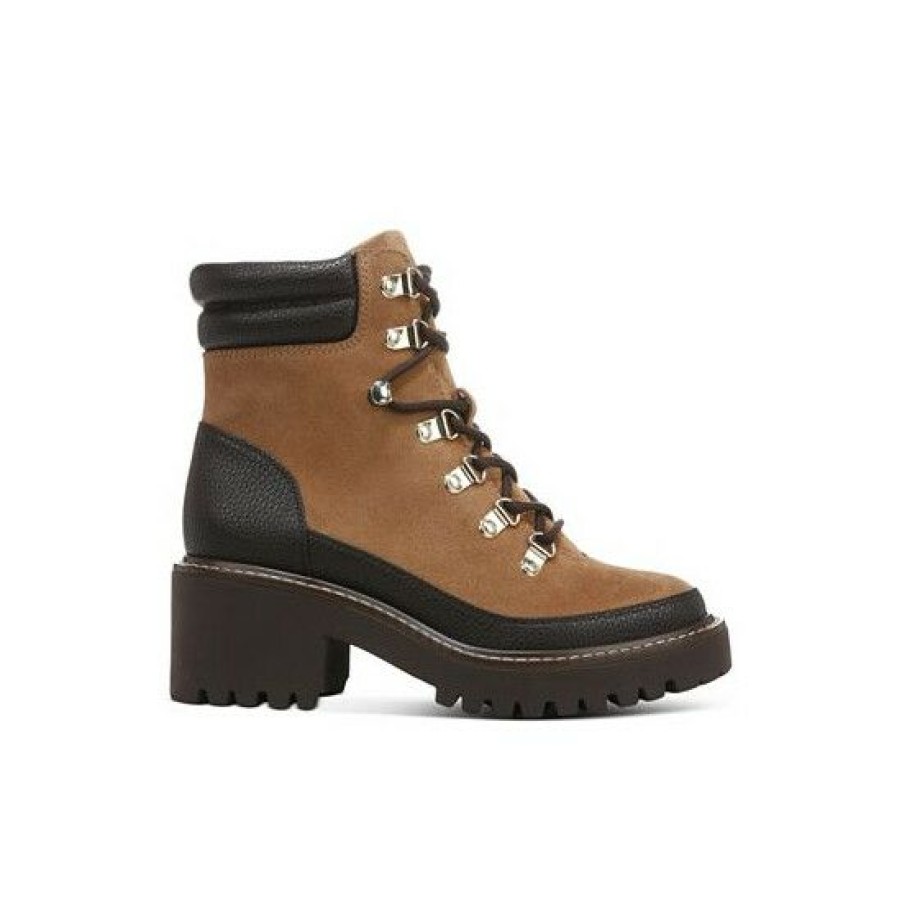 Shoes * | Discount Giani Bernini Maddyson Lace-Up Log-Sole Memory Foam Booties, Created For Macys