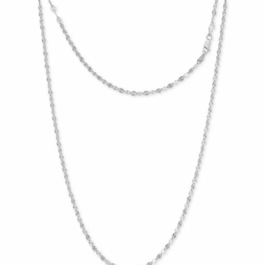 Jewelry & Watches * | Outlet Giani Bernini Disco Link 18 Chain Necklace In , Created For Macy'S Sterling Silver