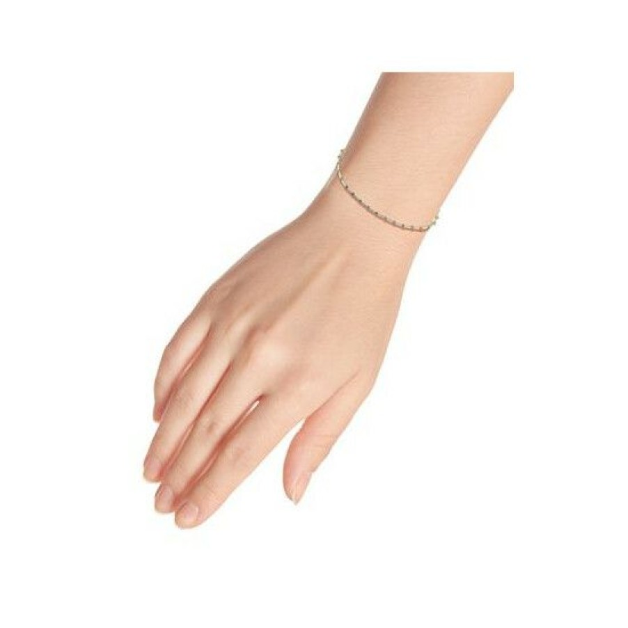 Jewelry & Watches * | Wholesale Giani Bernini Beaded Snake Chain Bracelet In Sterling 18K Gold-Plate, Created For Macy'S Silver