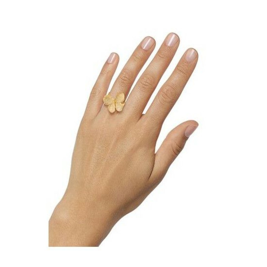 Jewelry & Watches * | Best Pirce Giani Bernini Butterfly Statement Ring In 18K Gold-Plated Sterling Silver, Created For Macy'S Gold Over Silver