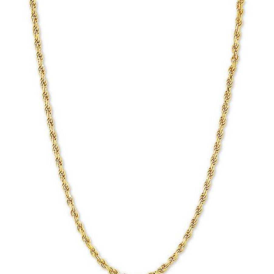 Jewelry & Watches * | Coupon Giani Bernini Rope 18 Chain Necklace In 18K Gold-Plated Sterling