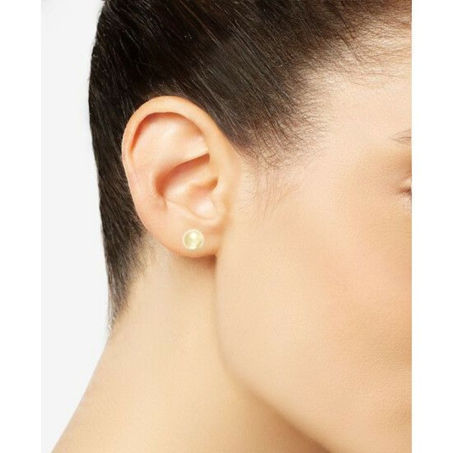 Jewelry & Watches * | Flash Sale Giani Bernini Ball Stud Earrings (8Mm) In 18K Over Sterling Silver, Created For Macy'S Gold