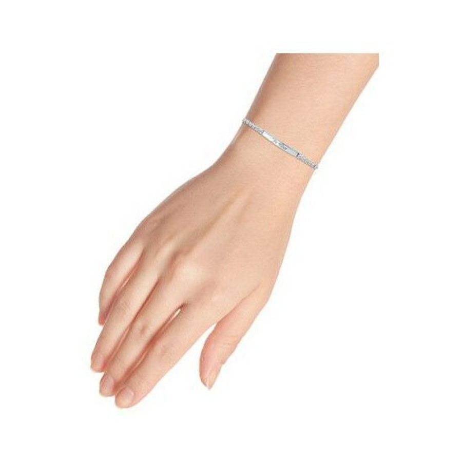 Jewelry & Watches * | Flash Sale Giani Bernini Cubic Zirconia Be Kind Bolo Bracelet In , Created For Macy'S Sterling Silver