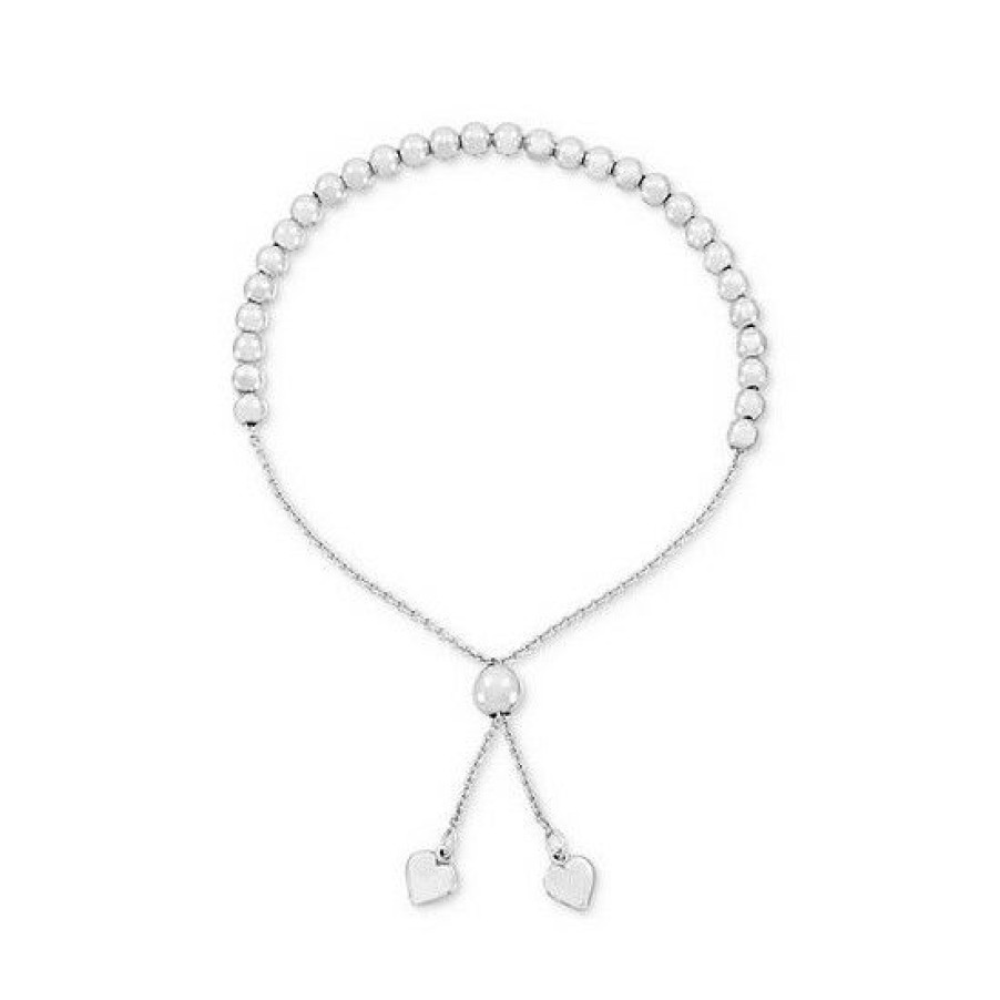 Jewelry & Watches * | Cheap Giani Bernini Polished Bead Bolo Bracelet In , Created For Macy'S Sterling Silver