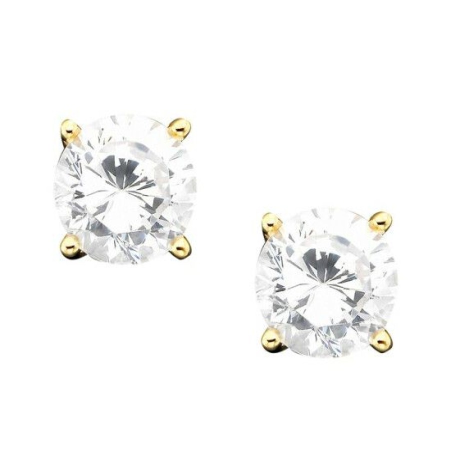 Jewelry & Watches * | Outlet Giani Bernini 18K Over Sterling Cubic Zirconia Stud Earrings (1 Ct. T.W.)