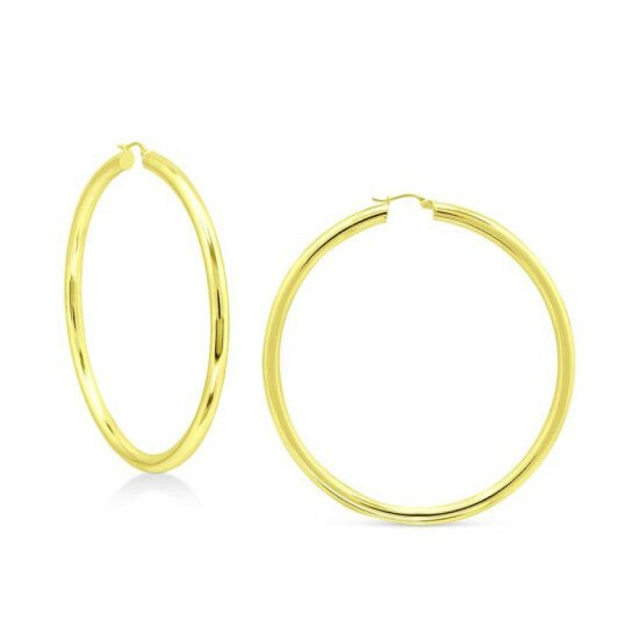 Jewelry & Watches * | Flash Sale Giani Bernini Round Polished Large Hoop Earrings, 70Mm, Created For Macy'S