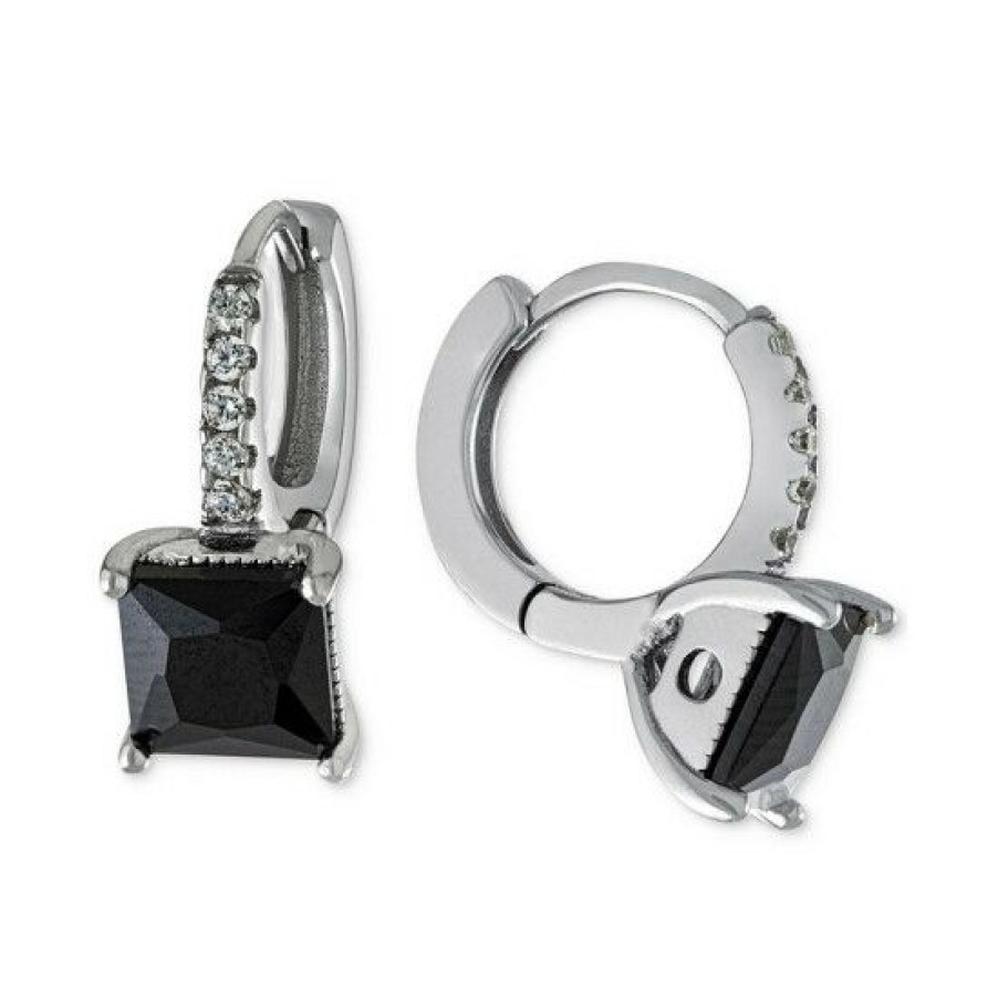 Jewelry & Watches * | New Giani Bernini Cubic Zirconia Huggie Hoop Earrings In , 0.5, Created For Macy'S Sterling Silver