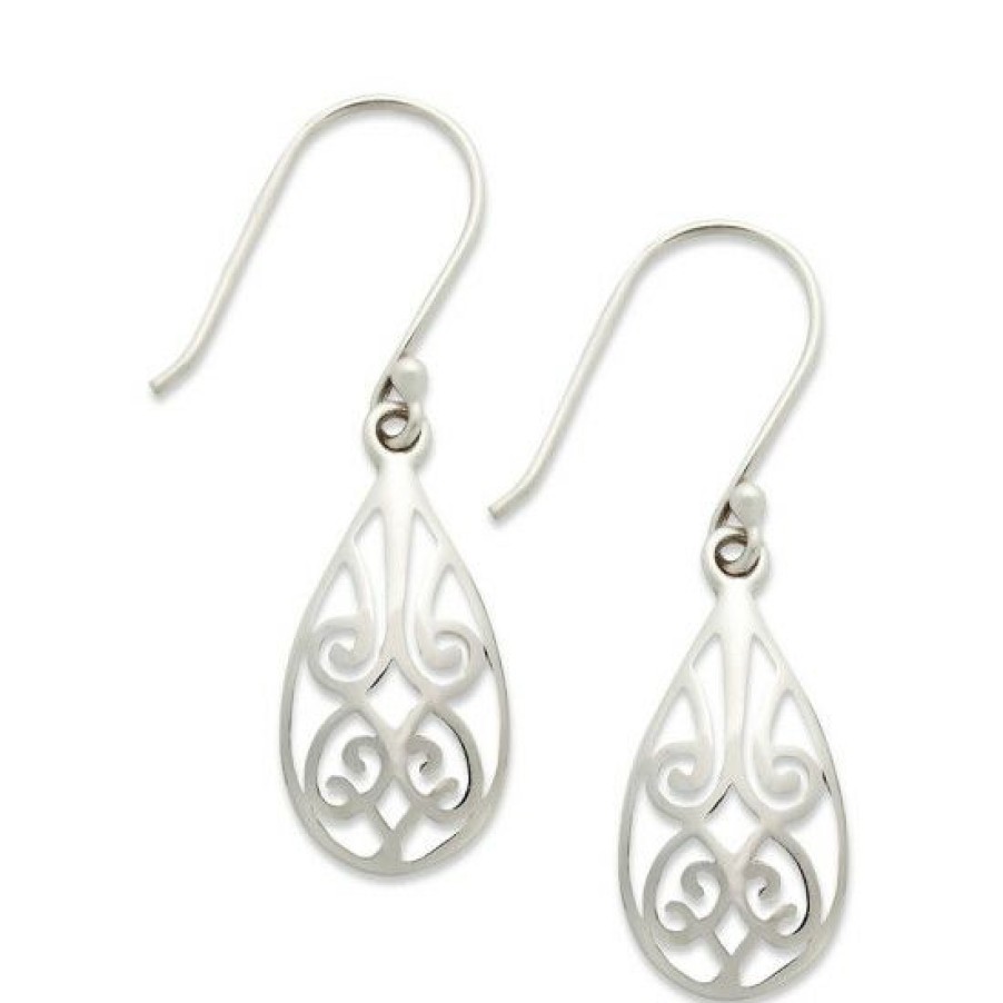 Jewelry & Watches * | Best Pirce Giani Bernini Filigree Teardrop Earrings In 18K Over Sterling And Or Sterling