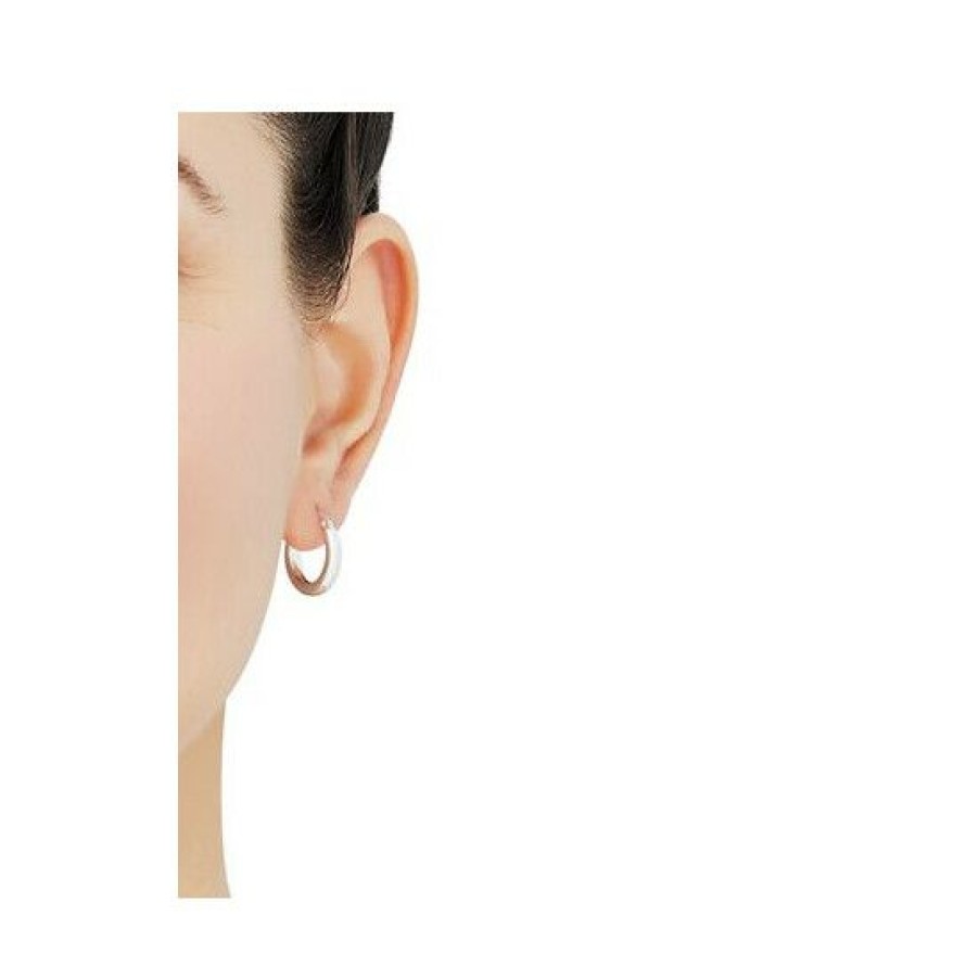 Jewelry & Watches * | Wholesale Giani Bernini Polished Tube Hoop Earrings, 15Mm, Created For Macy'S