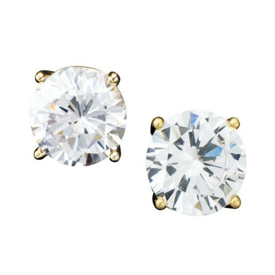 Jewelry & Watches * | Best Pirce Giani Bernini 18K Over Sterling Earrings, Cubic Zirconia (4 Ct. T.W.)