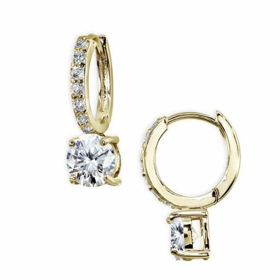 Jewelry & Watches * | Cheapest Giani Bernini Cubic Zirconia Huggie Hoop Earrings In 18K Or 18K Rose