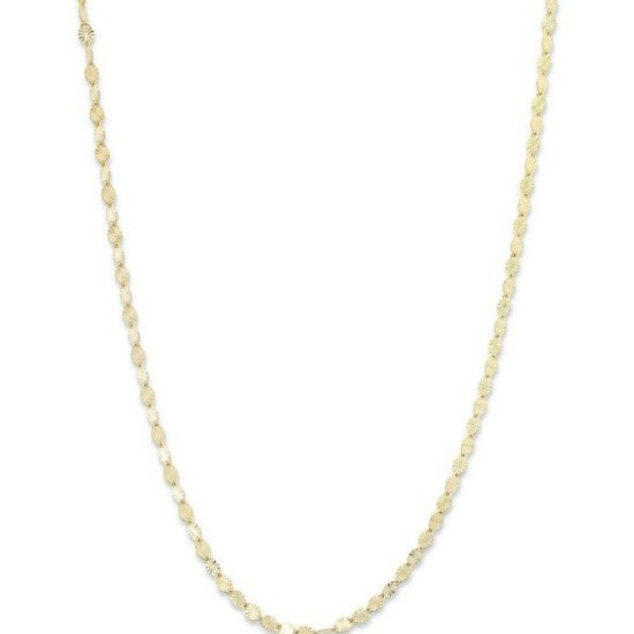 Jewelry & Watches * | Discount Giani Bernini 18K Gold Over Sterling Silver Necklace, 20 Diamond-Cut Chain No Color