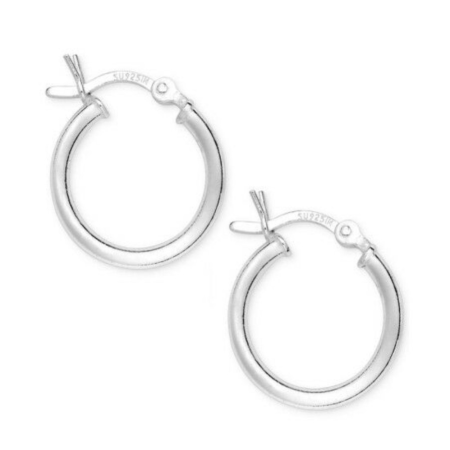 Jewelry & Watches * | Cheapest Giani Bernini Sterling Small Hoops, 5/8 Silver