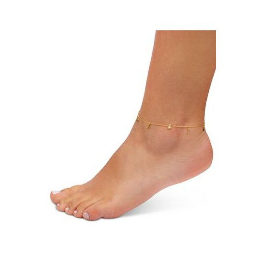 Anklet * | Outlet Giani Bernini Moon & Stars Ankle Bracelet, Created For Macy'S