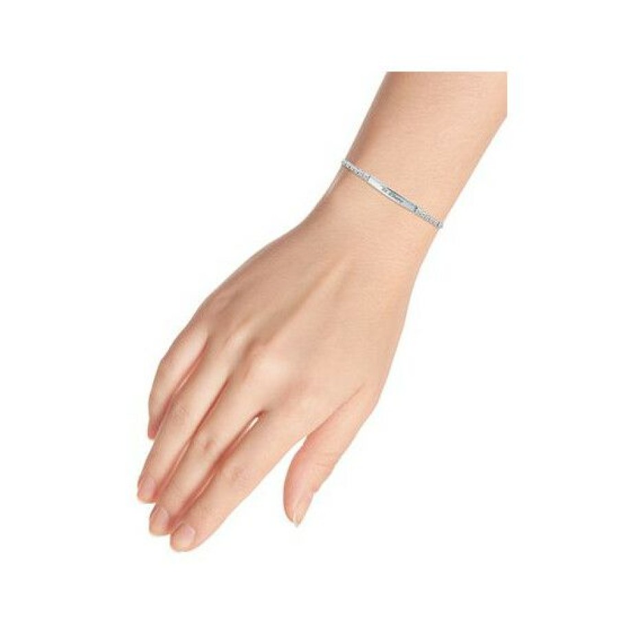 Jewelry & Watches * | Brand New Giani Bernini Cubic Zirconia Be Strong Bolo Bracelet In , Created For Macy'S Sterling Silver