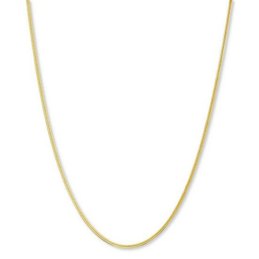 Jewelry & Watches * | Outlet Giani Bernini 18 Herringbone Chain In 18K Gold Over Sterling Necklace And Sterling , Created For Macy'S