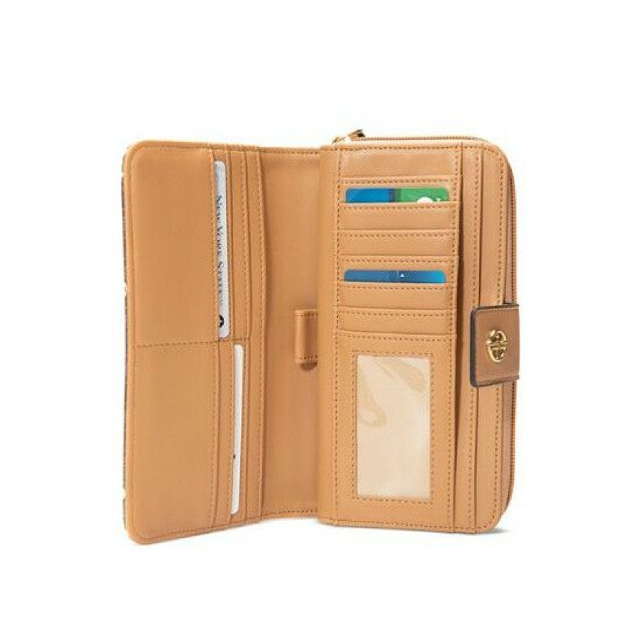 Luggage * | Brand New Giani Bernini Sledding Wallet, Created For Macy'S Brown Signature