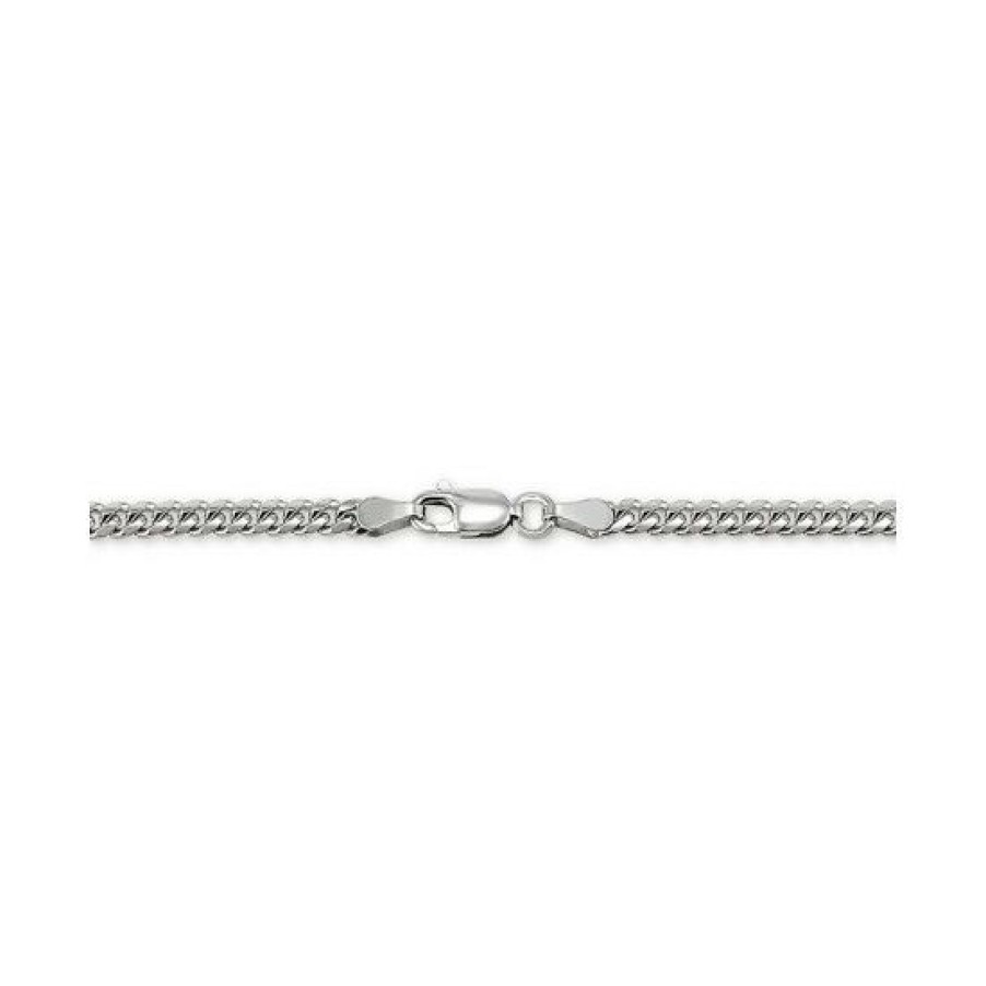 Jewelry & Watches * | Cheapest Giani Bernini Cuban Link Chain Bracelet In Sterling , Created For Macy'S Silver