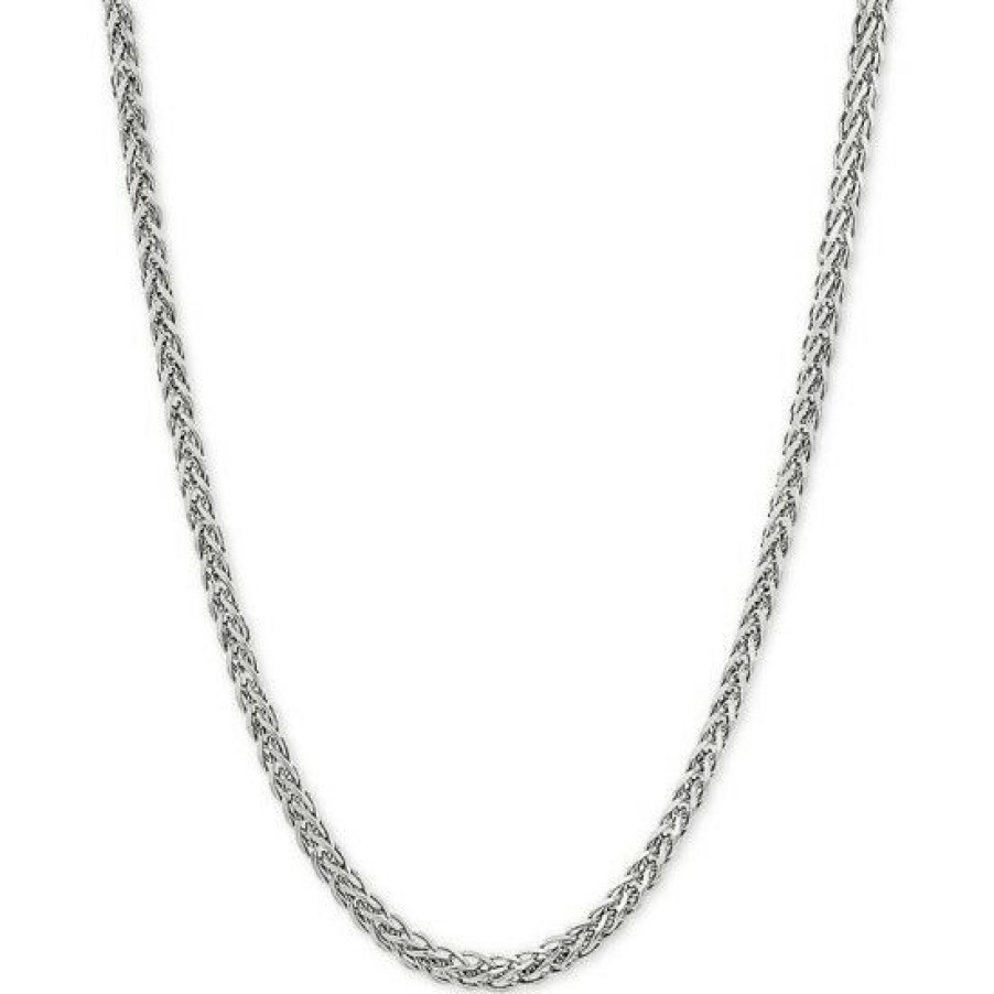 Jewelry & Watches * | Flash Sale Giani Bernini Wheat Link 24 Chain Necklace In Sterling Silver