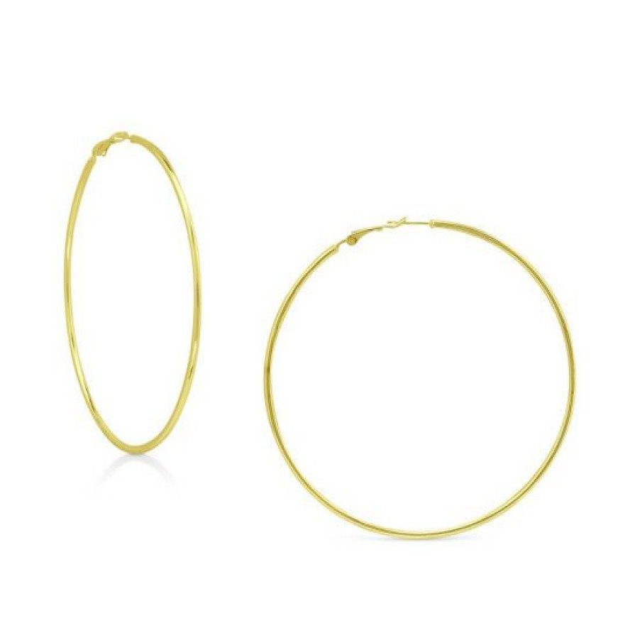 Jewelry & Watches * | Wholesale Giani Bernini Polished Wire Extra-Large Hoop Earrings, 80Mm, Created For Macy'S