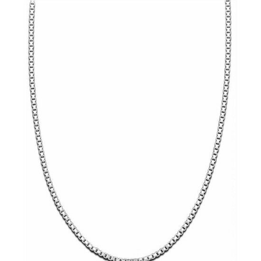 Jewelry & Watches * | Best Deal Giani Bernini Box Link 18 Chain Necklace In Sterling , Created For Macy'S