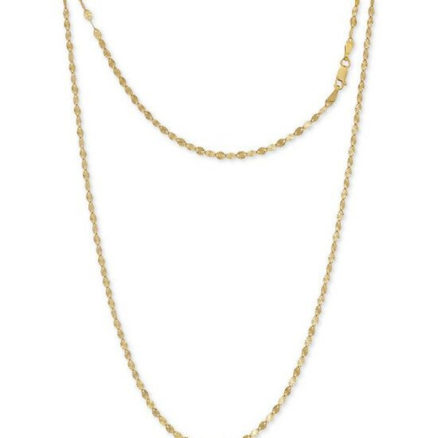 Jewelry & Watches * | Brand New Giani Bernini Disco Link 16 Chain Necklace In 24K Plated Sterling Silver, Created For Macy'S Gold