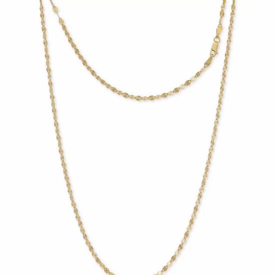 Jewelry & Watches * | Brand New Giani Bernini Disco Link 16 Chain Necklace In 24K Plated Sterling Silver, Created For Macy'S Gold