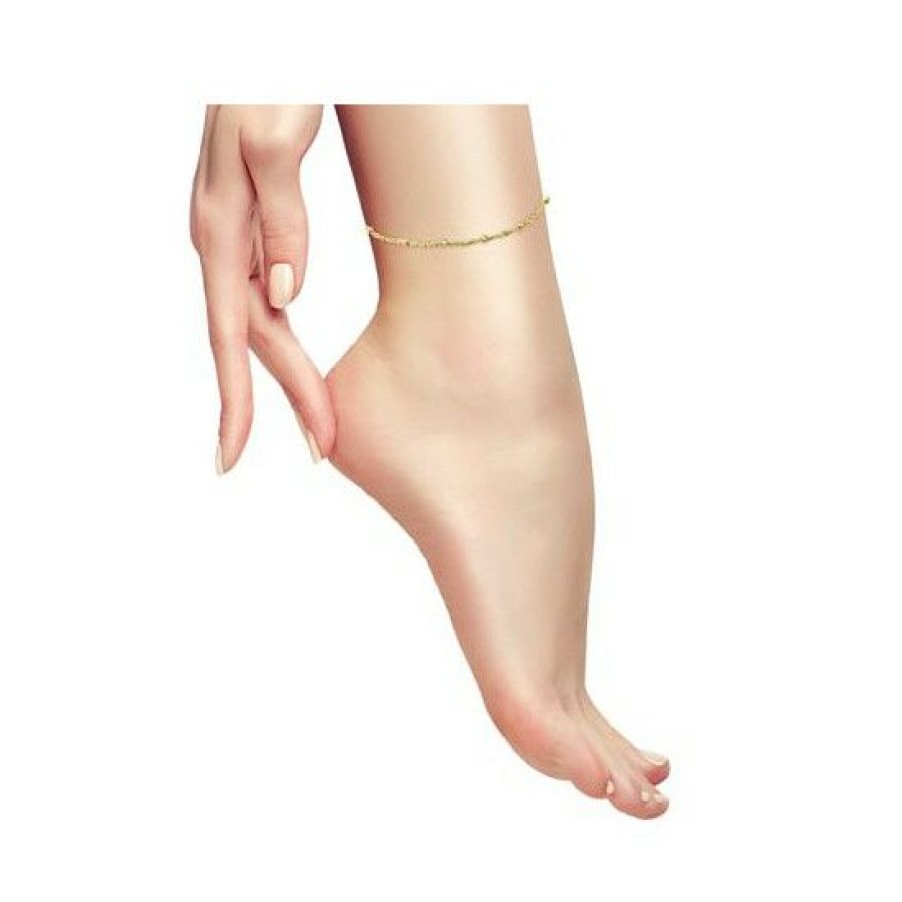 Jewelry & Watches * | Buy Giani Bernini Beaded Singapore Link Ankle Bracelet In 18K Gold-Plated Sterling , Created For Macy'S